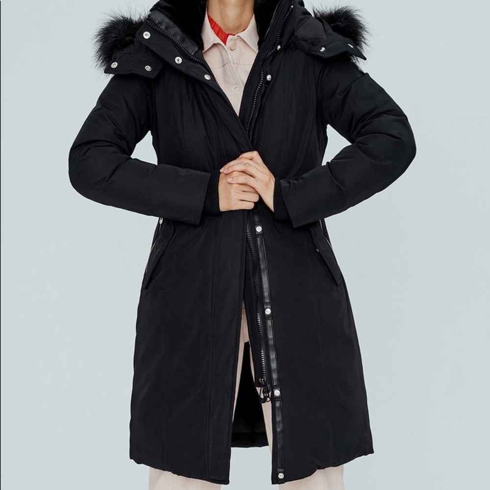 Noize Kristel long black Parka, new with tags, M